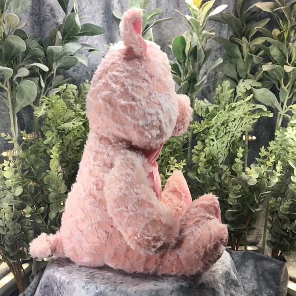 🐷Pink Plush Pig Stuffed Toy 15” sitting, 19” Laying ✨Clean, Cute, & Cuddly✨ - Picture 3 of 5